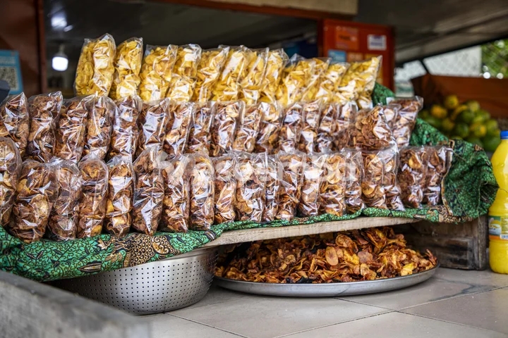 Étal de Chips de Plantain