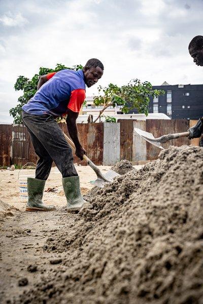 Manoeuvre sur chantier