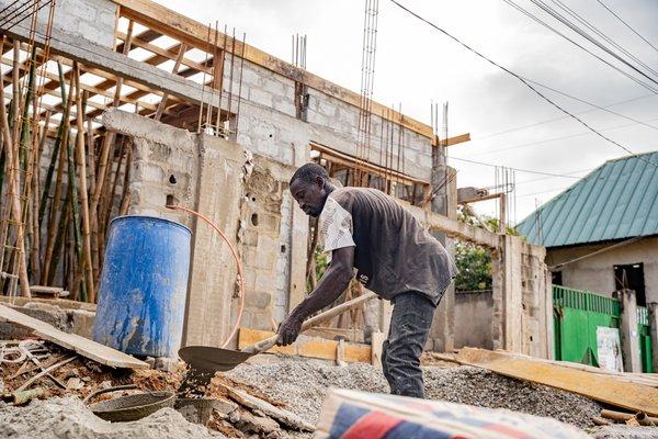 Manoeuvre sur chantier