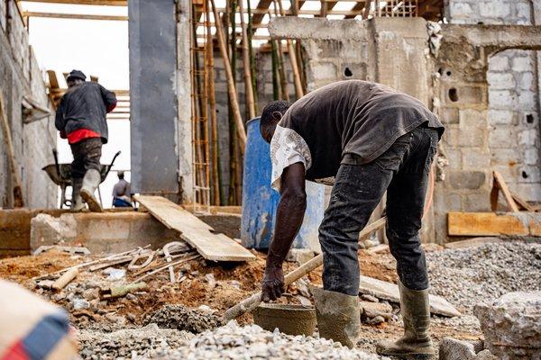 Manoeuvre sur chantier