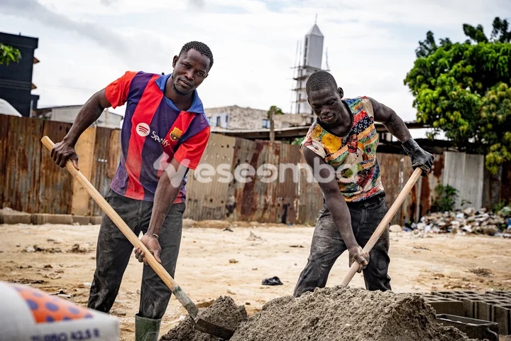 Manoeuvres sur chantier